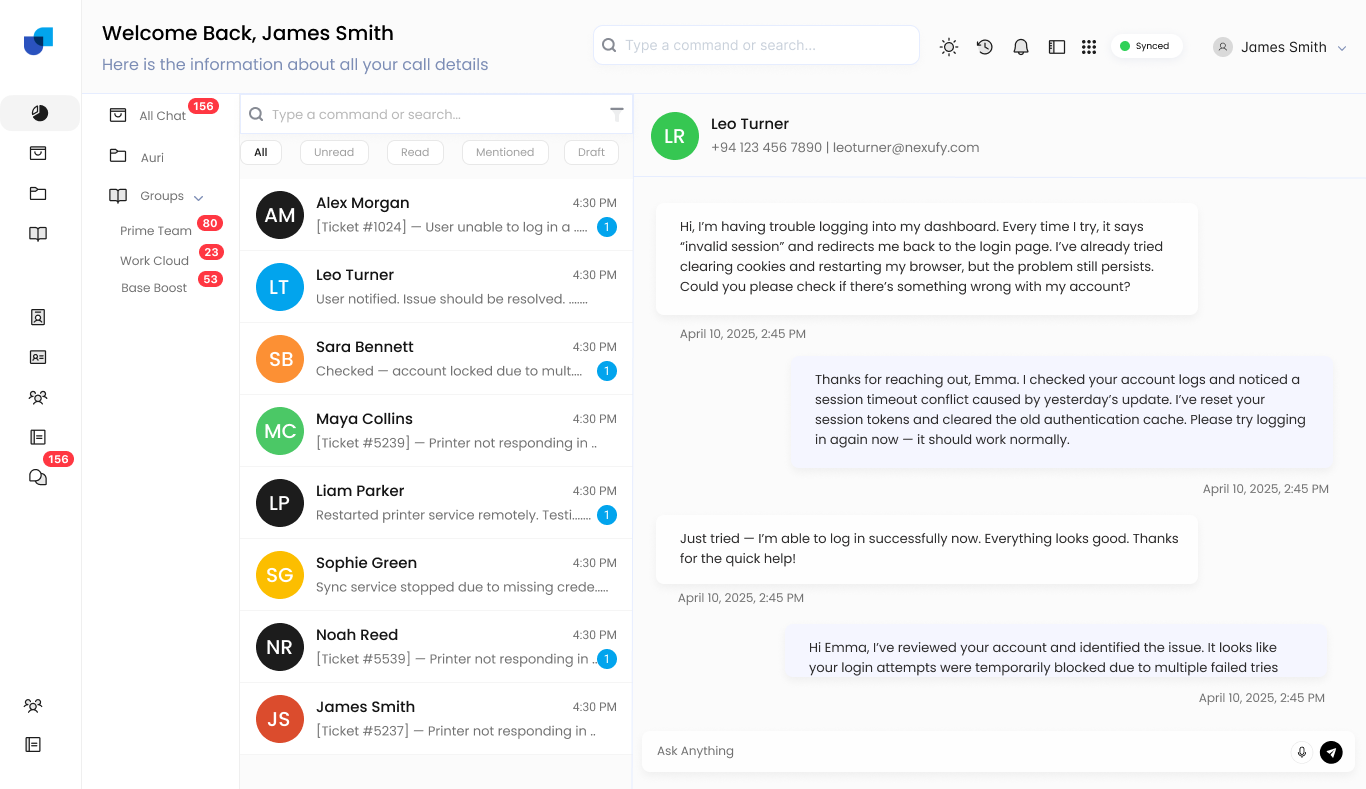 Unified Omnichannel Inbox